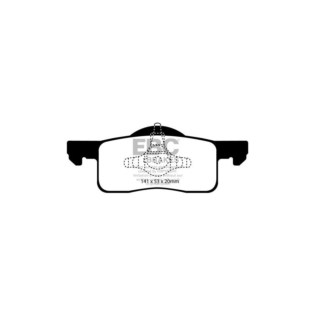 EBC Ultimax Brake Pads 141mm x 53mm DP1652 - Rear