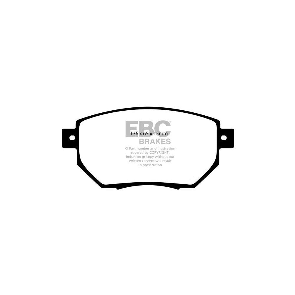 EBC Ultimax Brake Pads 136mm x 65mm DP1659 - Front
