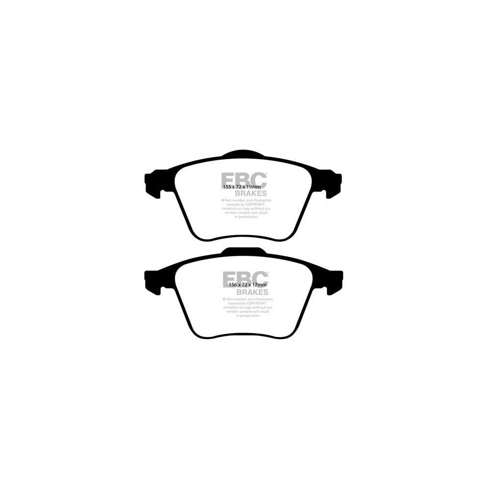 EBC Ultimax Brake Pads 156mm x 72mm DP1679 - Front