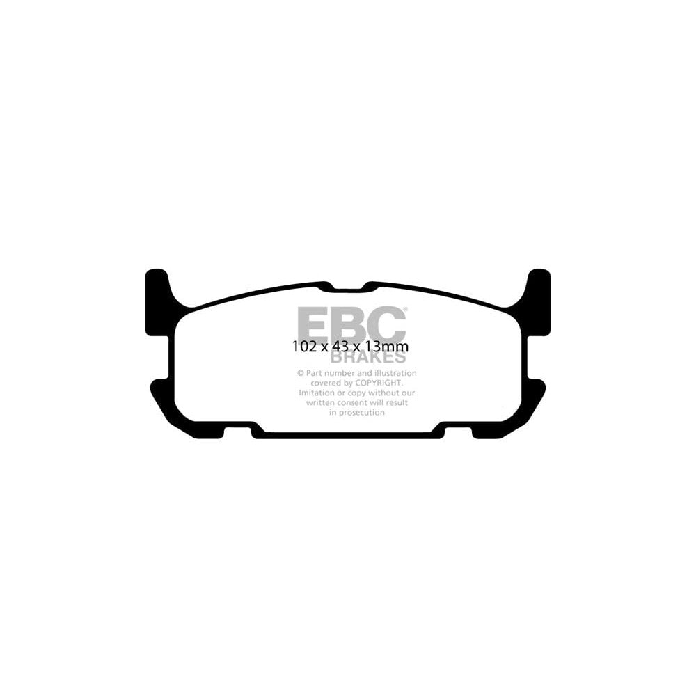 EBC Ultimax Brake Pads 102mm x 43mm DP1685 - Rear