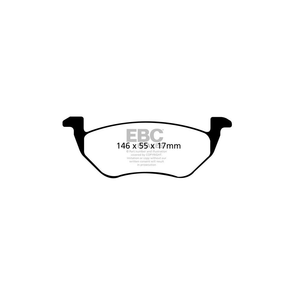 EBC Ultimax Brake Pads 146mm x 55mm DP1710 - Rear