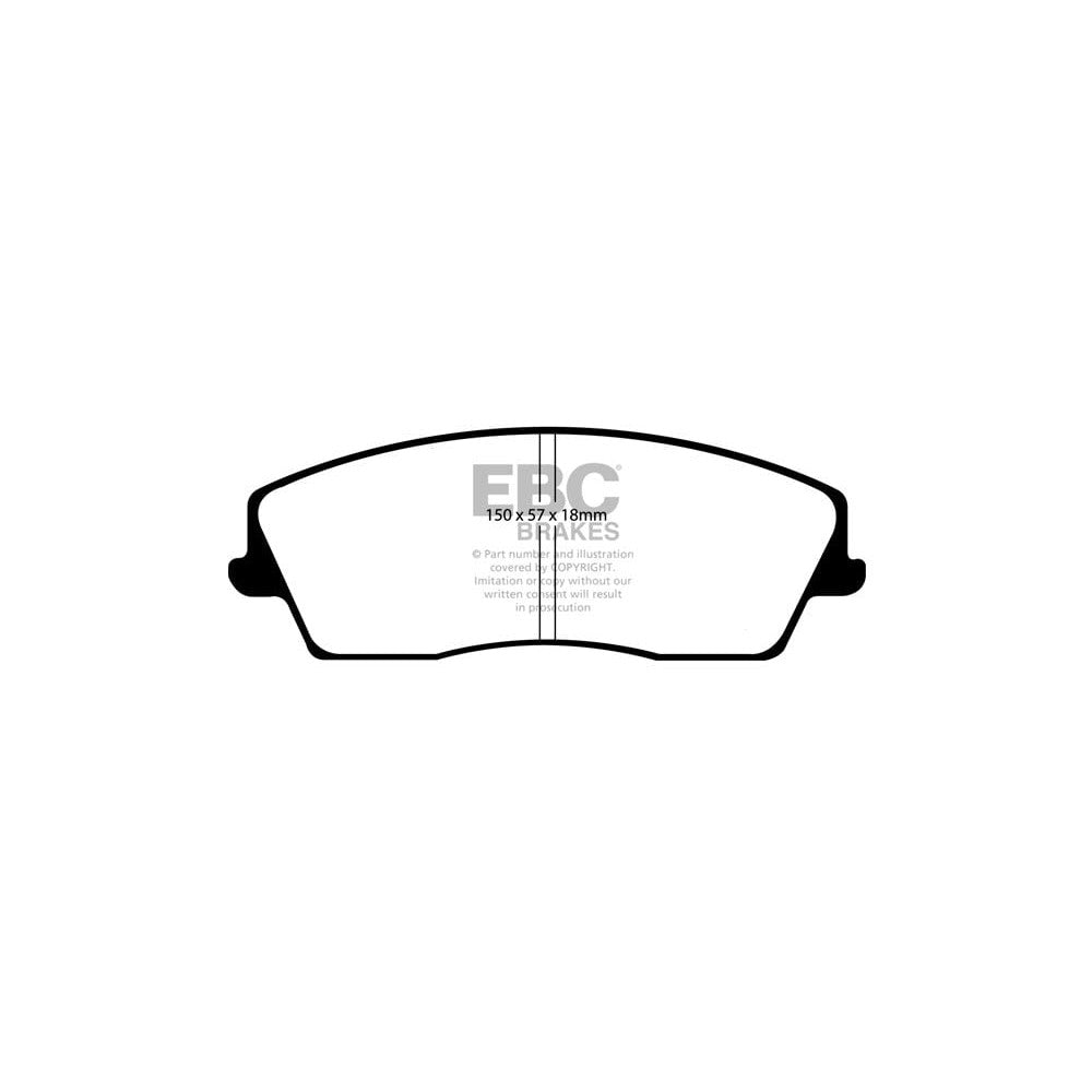 EBC Ultimax Brake Pads 150mm x 57mm DP1723 - Front