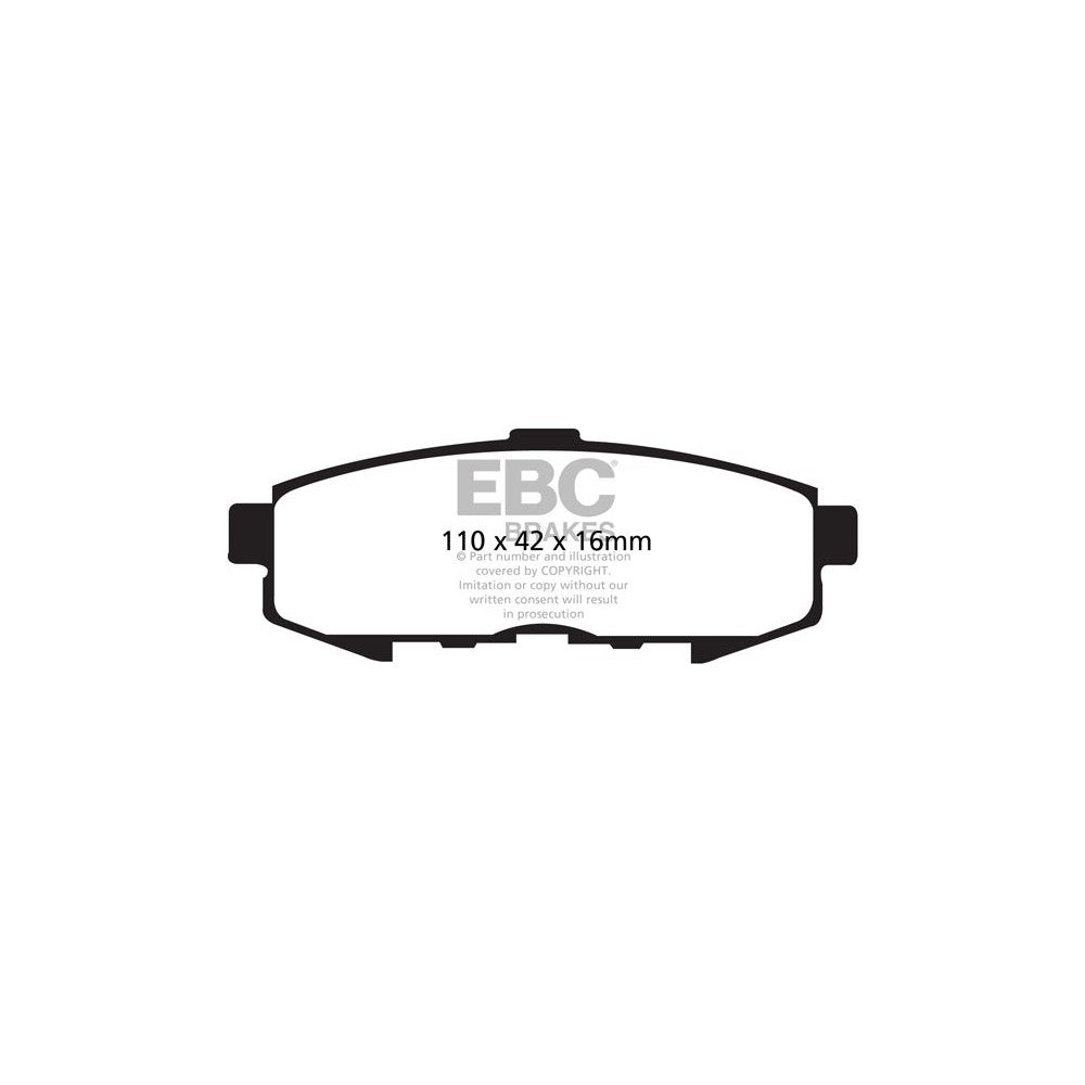 EBC Ultimax Brake Pads 110mm x 42mm DP1733 - Rear