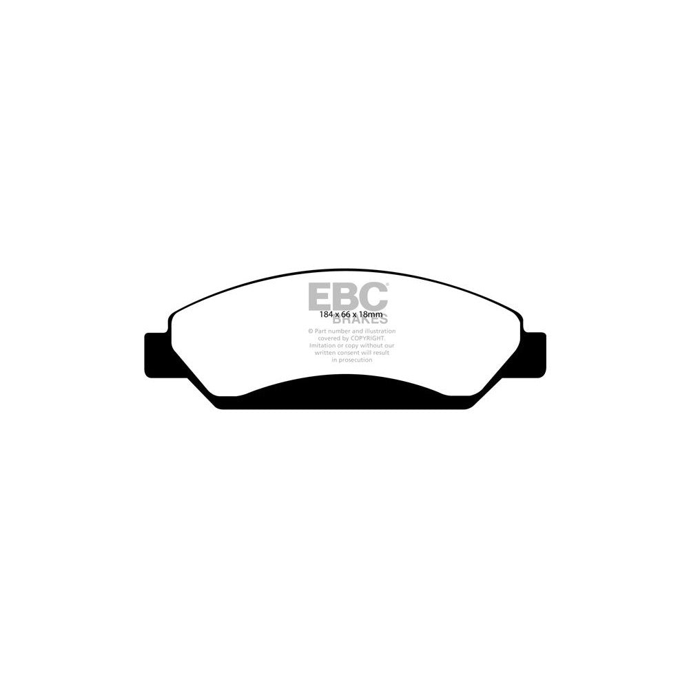 EBC Yellowstuff Brake Pads 173mm x 59mm DP41742R - Front