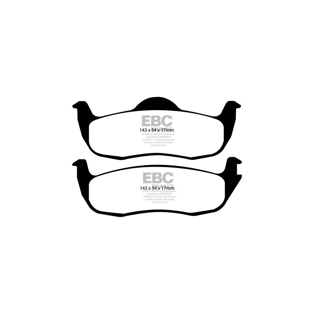 EBC Yellowstuff Brake Pads 143mm x 54mm DP41745R - Rear