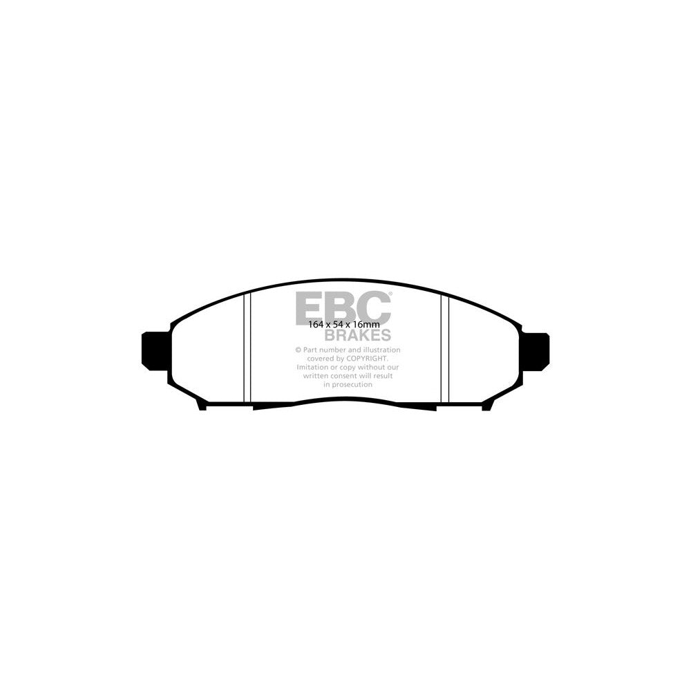EBC Ultimax Brake Pads 164mm x 54mm DP1747 - Front