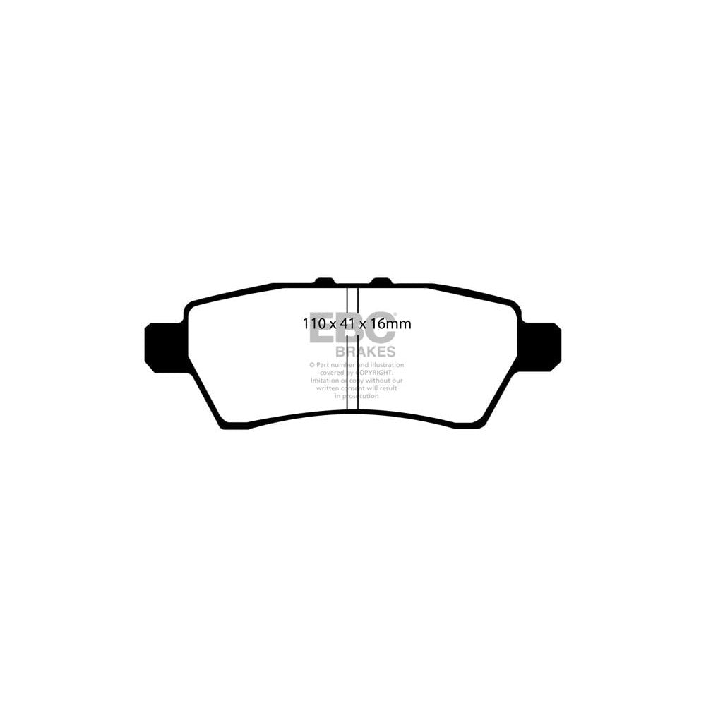 EBC Yellowstuff Brake Pads 110mm x 41mm DP41748R - Rear