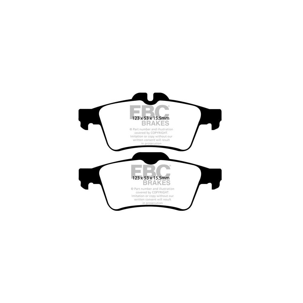 EBC Redstuff Brake Pads 123mm x 53mm DP31749C - Rear