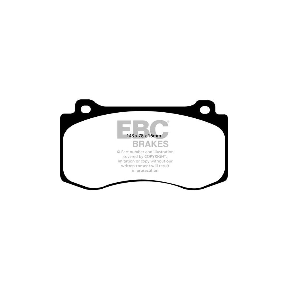 EBC Ultimax Brake Pads 143mm x 78mm DP1764 - Front