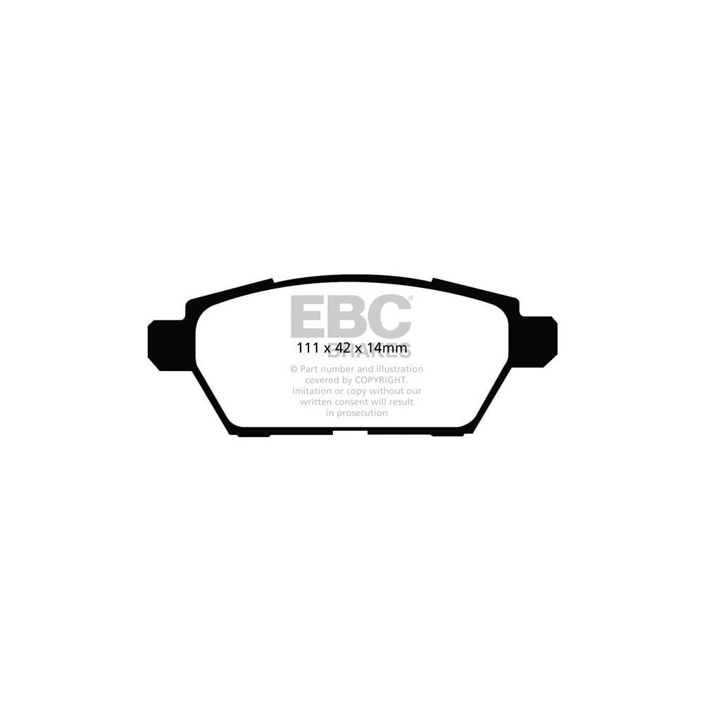 EBC Ultimax Brake Pads 111mm x 42mm DP1766 - Rear