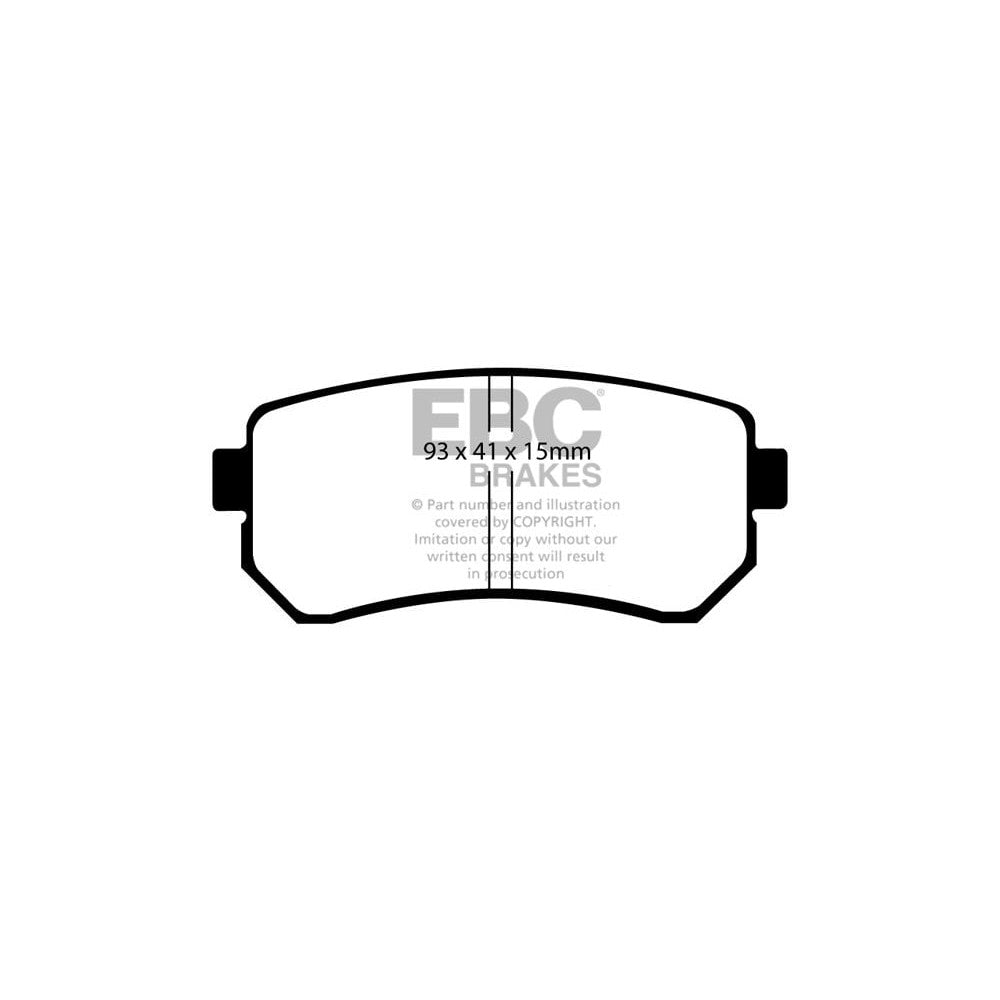EBC Yellowstuff Brake Pads 93mm x 41mm DP41769R - Rear