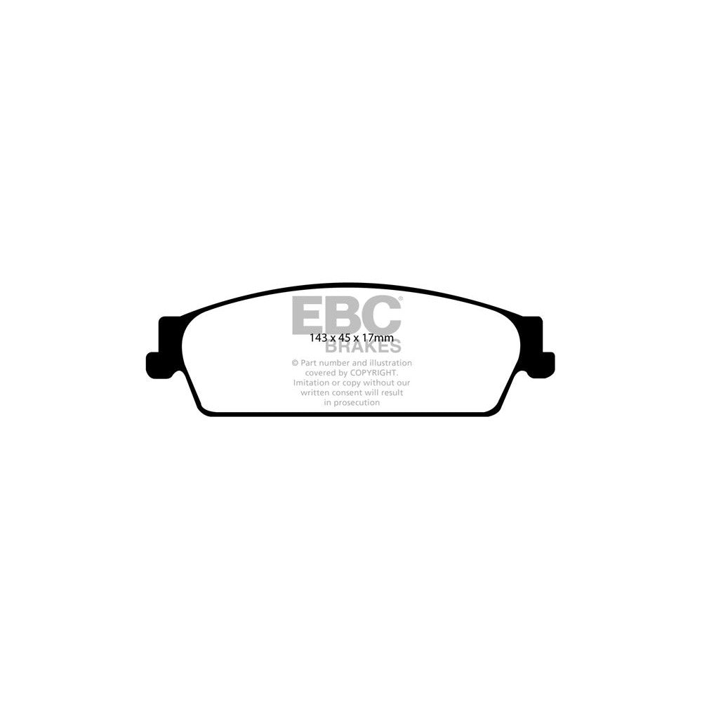 EBC Ultimax Brake Pads 143mm x 45mm DP1780 - Rear