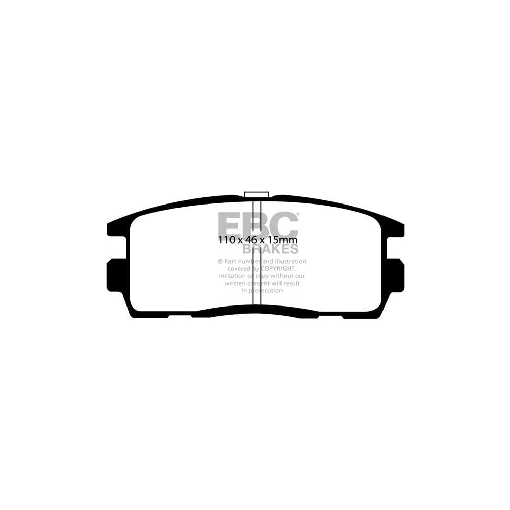 EBC Greenstuff 6000 Brake Pads 110mm x 46mm DP61797 - Rear