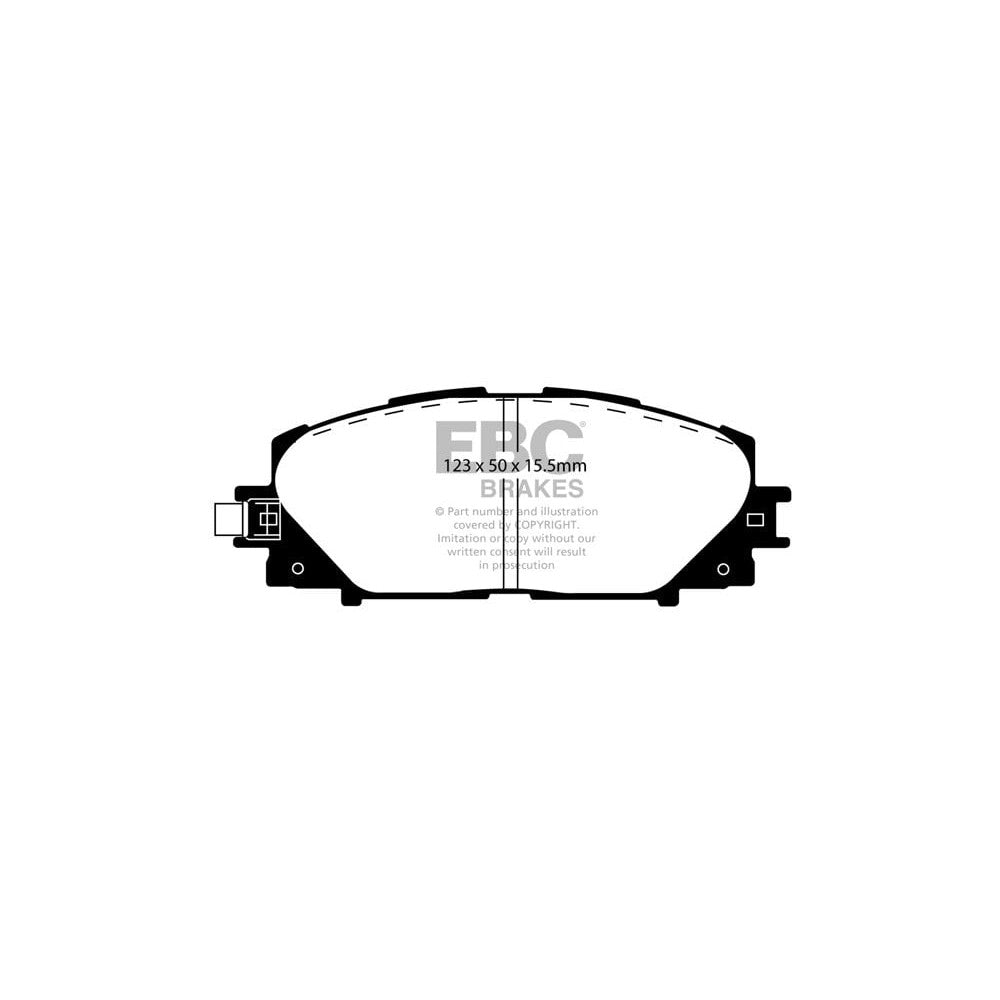 EBC Ultimax Brake Pads 123mm x 50mm DP1817/2 - Front