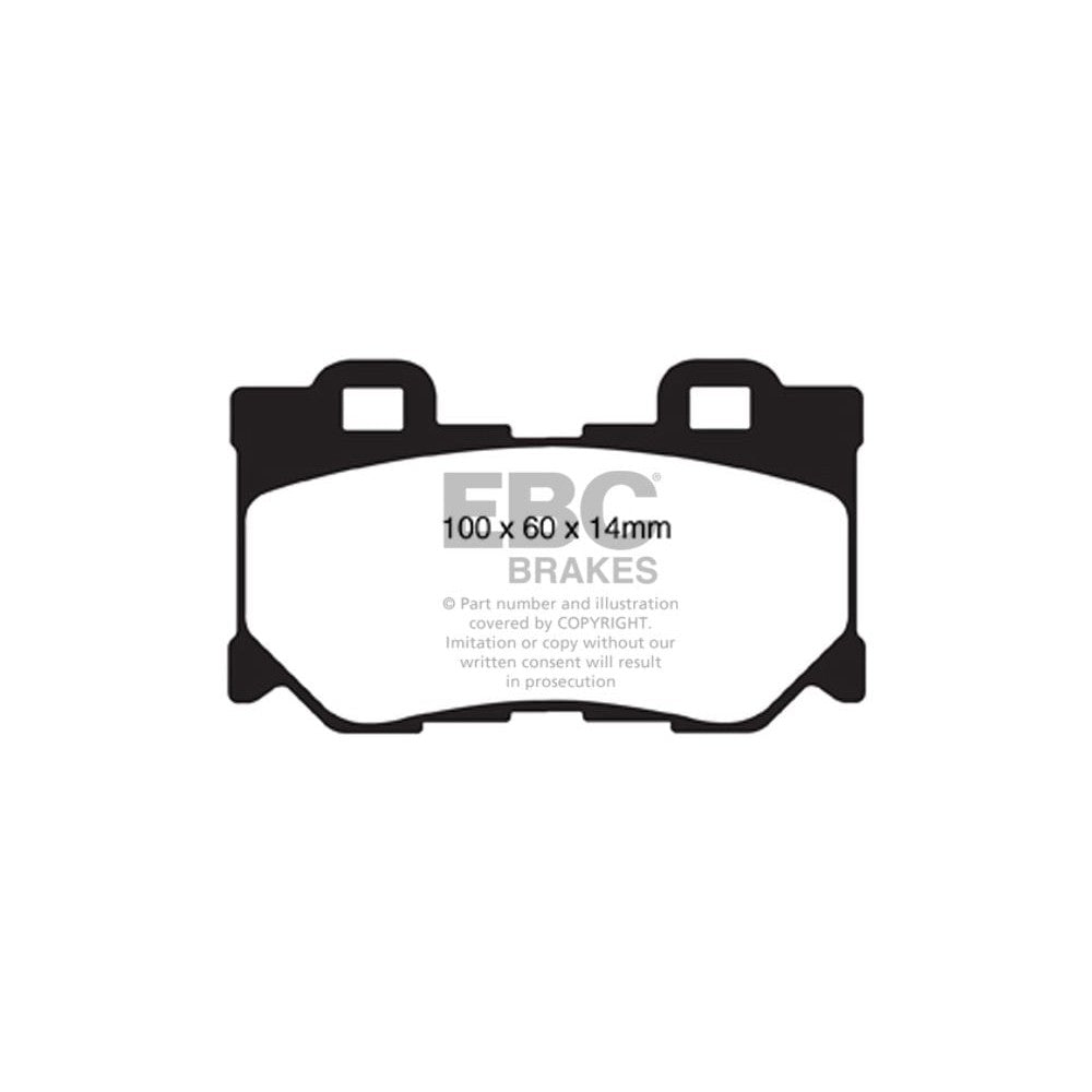 EBC Yellowstuff Brake Pads 100mm x 60mm DP41824R - Rear