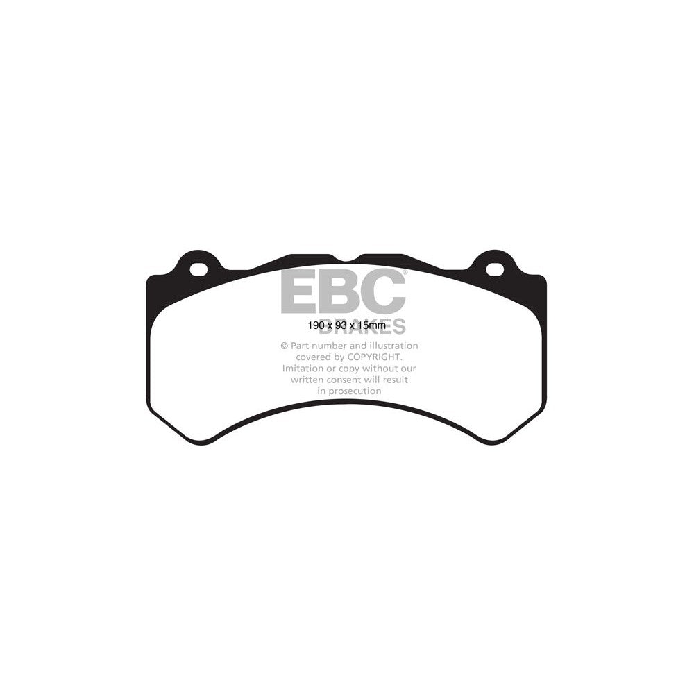 EBC Redstuff Brake Pads 190mm x 93mm DP31853C - Front