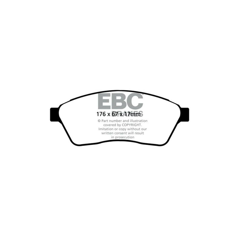 EBC Ultimax Brake Pads 176mm x 67mm DP1859 - Front