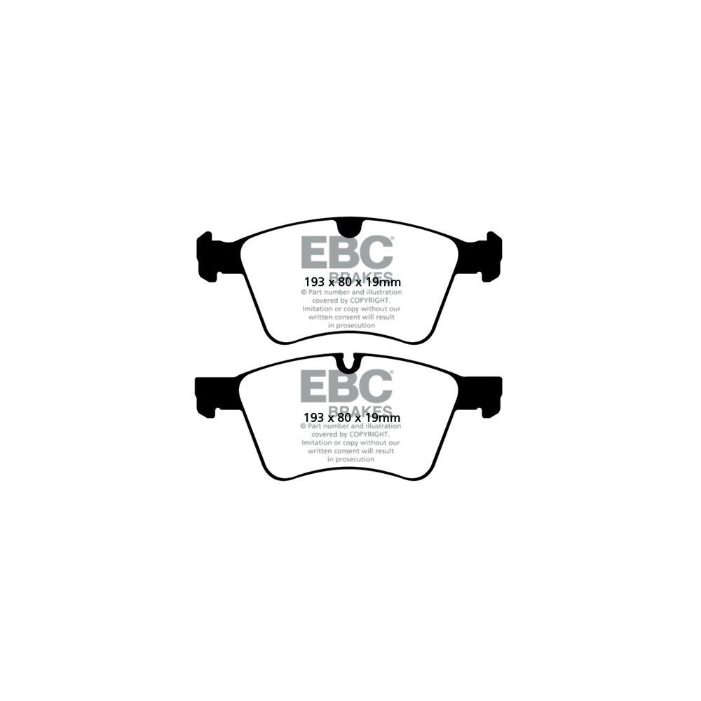 EBC Ultimax Brake Pads 193mm x 80mm DP1860 - Front