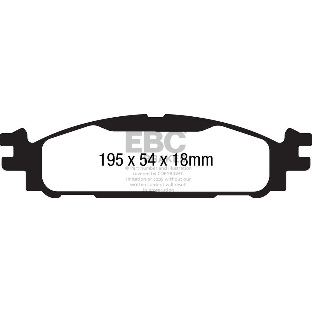 EBC Ultimax Brake Pads 194mm x 54mm DP1873 - Front