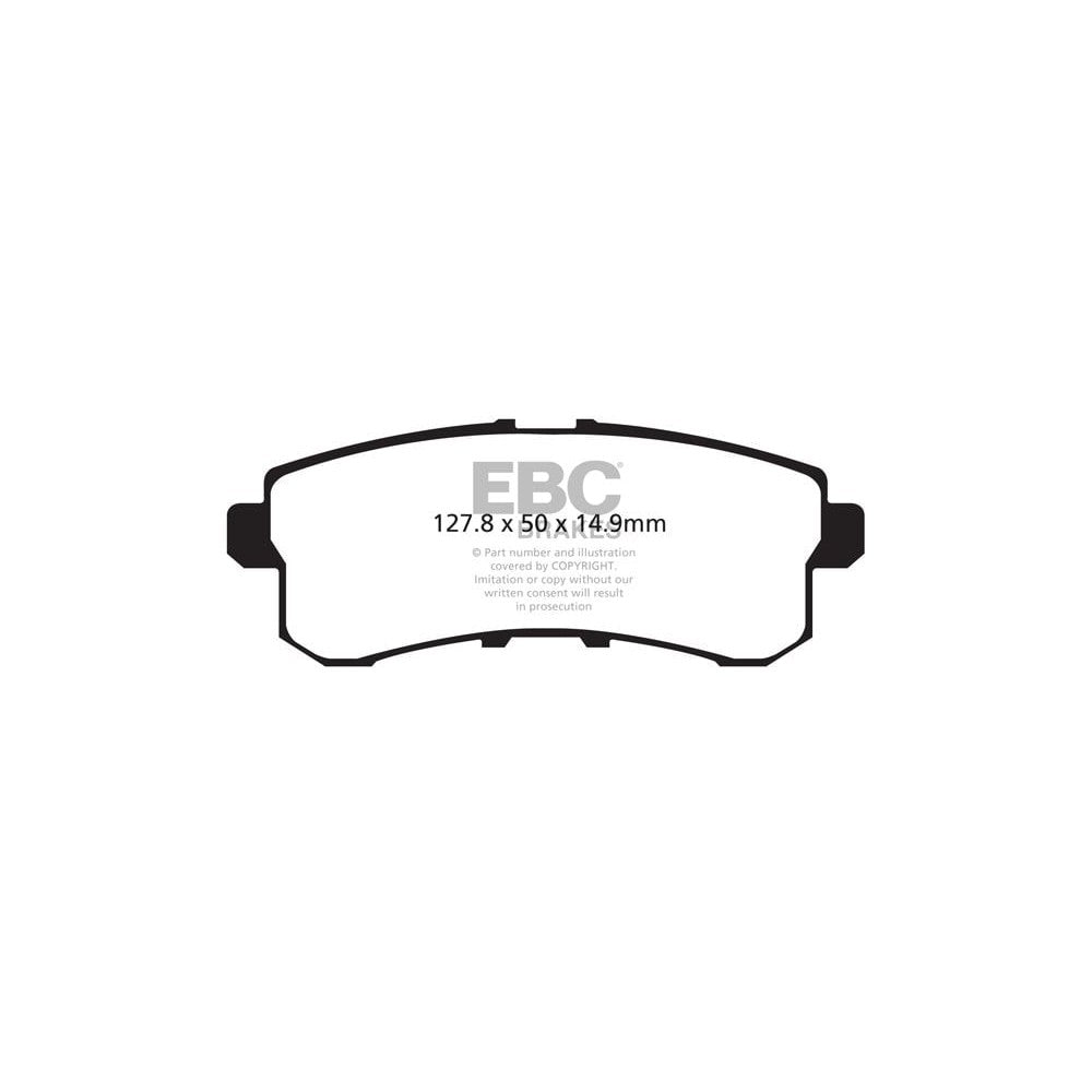 EBC Ultimax Brake Pads 127.8mm x 50mm DP1876 - Rear