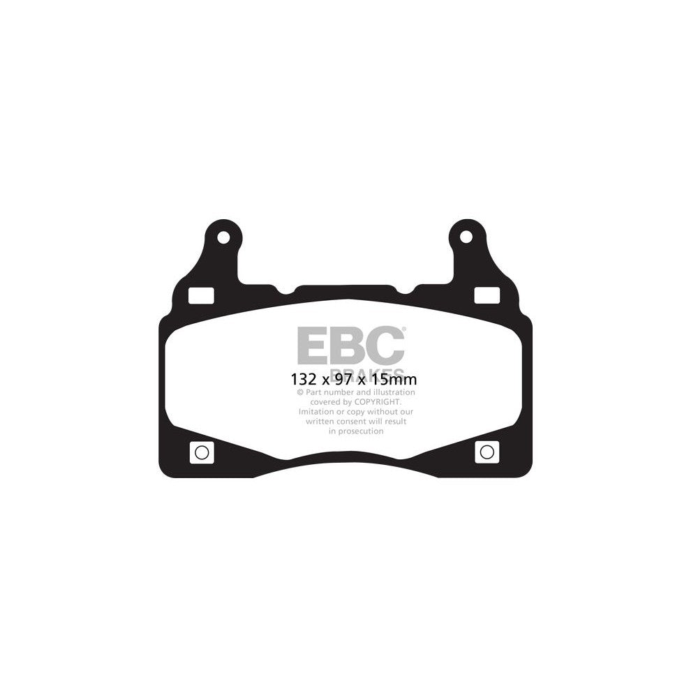 EBC Redstuff Brake Pads 132mm x 97mm DP31895C - Front