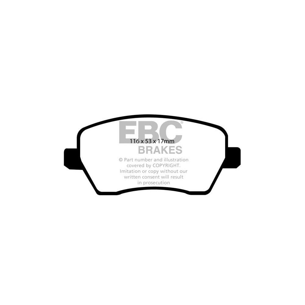 EBC Ultimax Brake Pads 116mm x 53mm DP1903 - Front