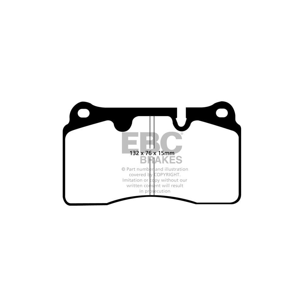 EBC Yellowstuff Brake Pads 132mm x 76mm DP41908R - Front