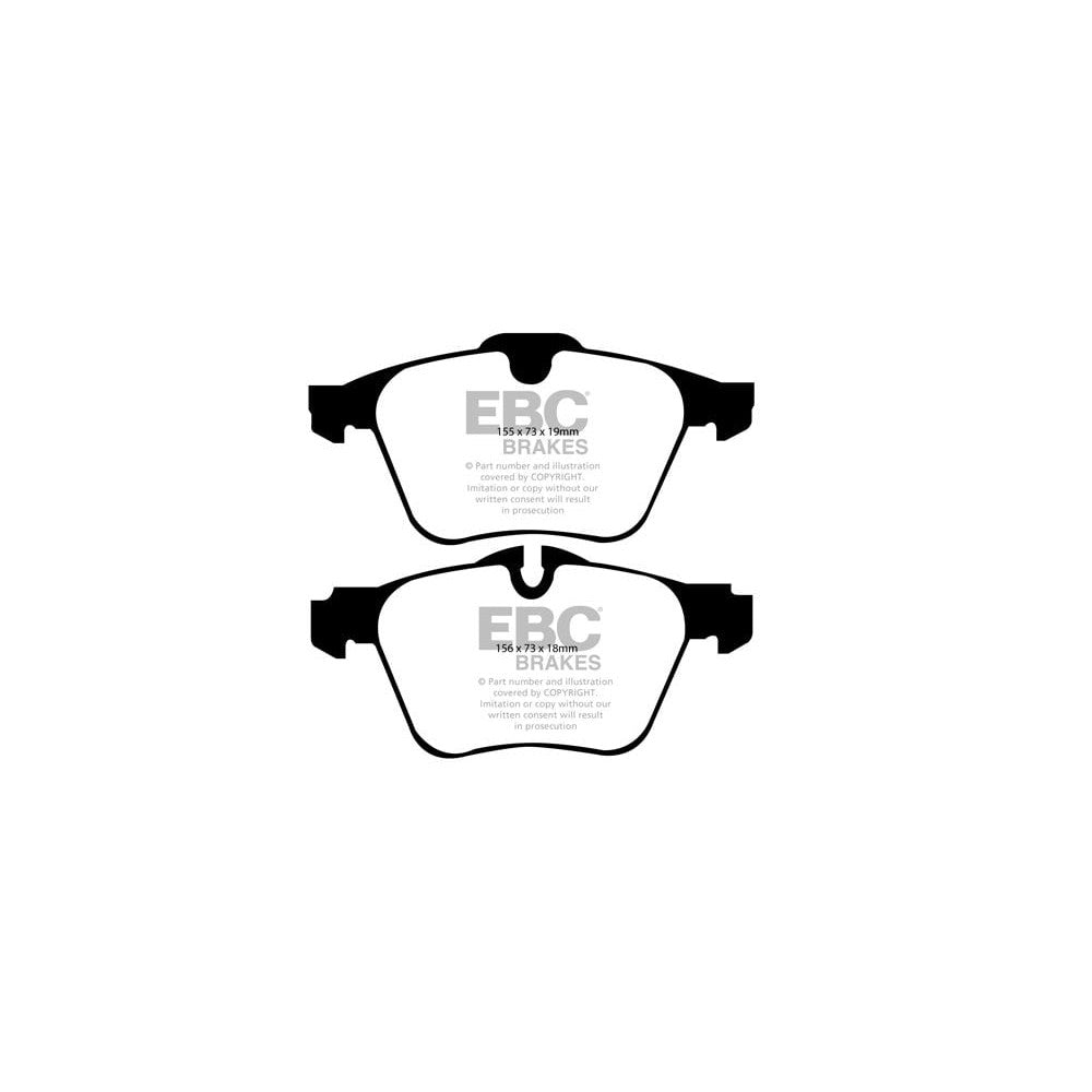 EBC Ultimax Brake Pads 156mm x 73mm DP1912 - Front