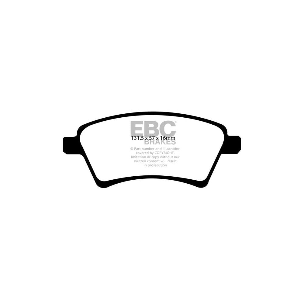 EBC Ultimax Brake Pads 131.5mm x 57mm DP1925 - Front