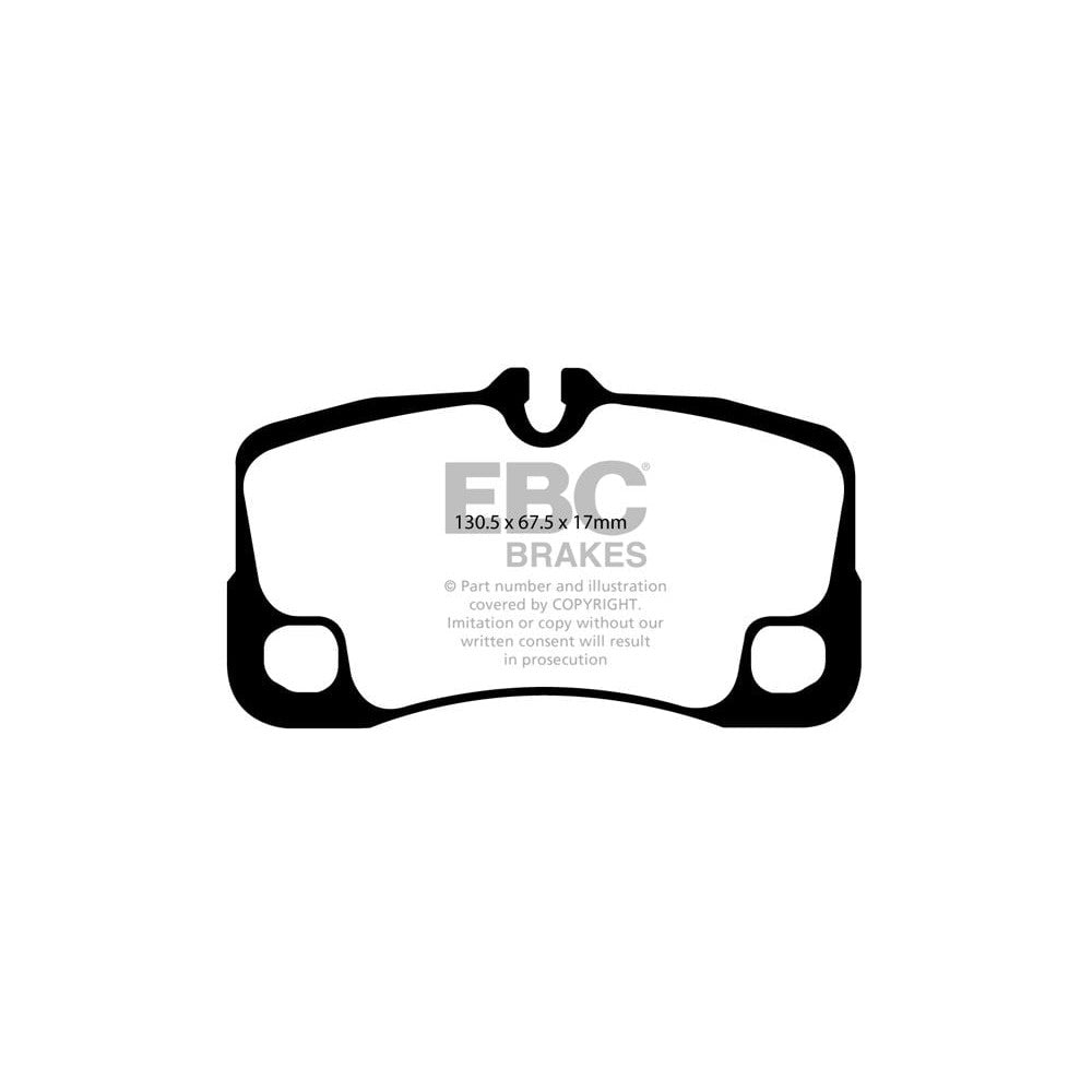 EBC Redstuff Brake Pads 130.5mm x 76mm DP31930C - Rear