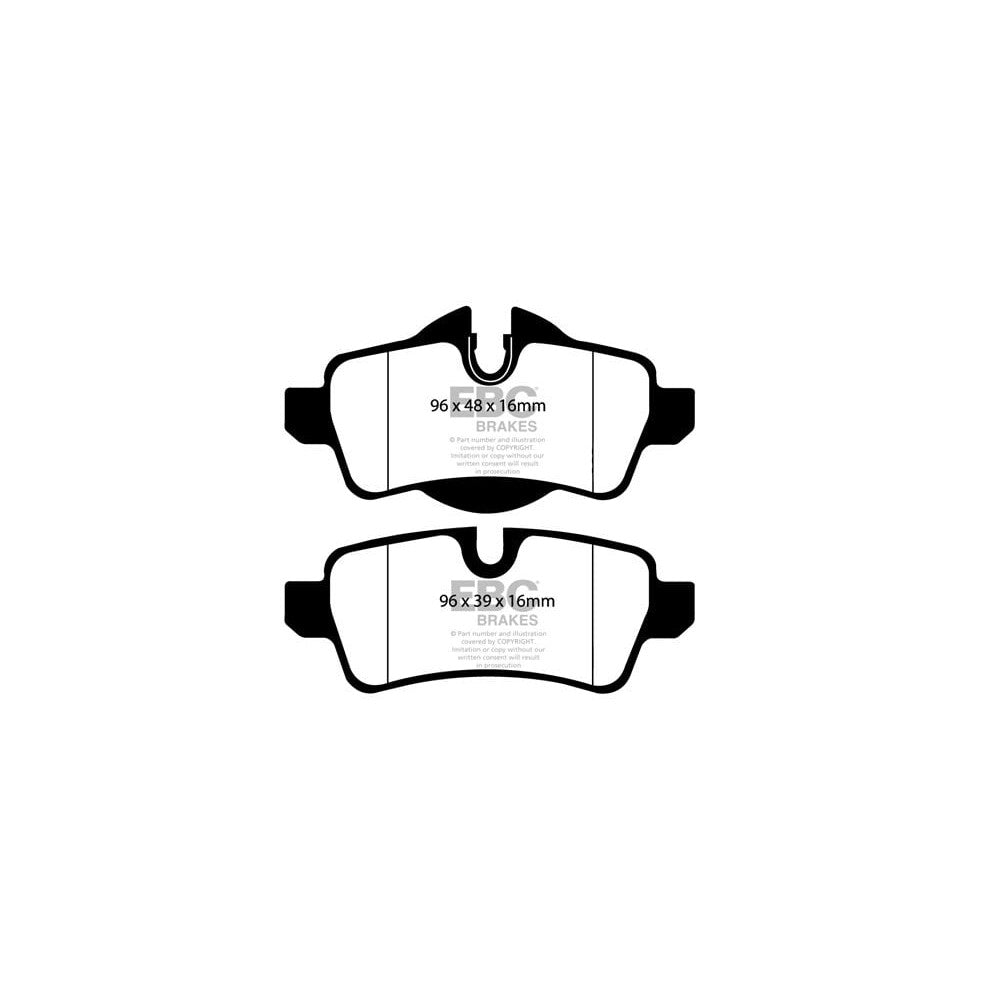 EBC Redstuff Brake Pads 96mm x 39mm DP31931C - Rear