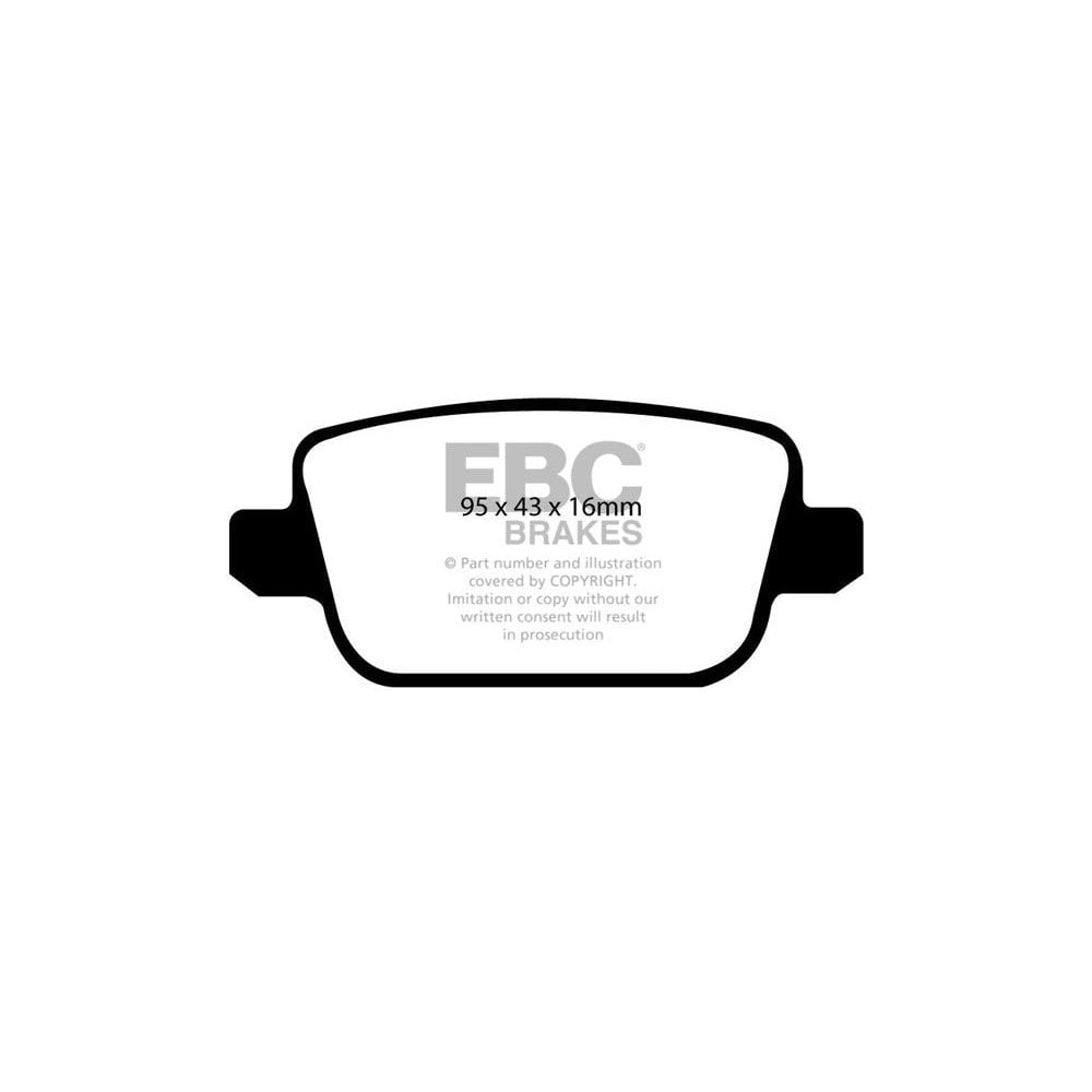 EBC Ultimax Brake Pads 95mm x 43mm DP1933 - Rear