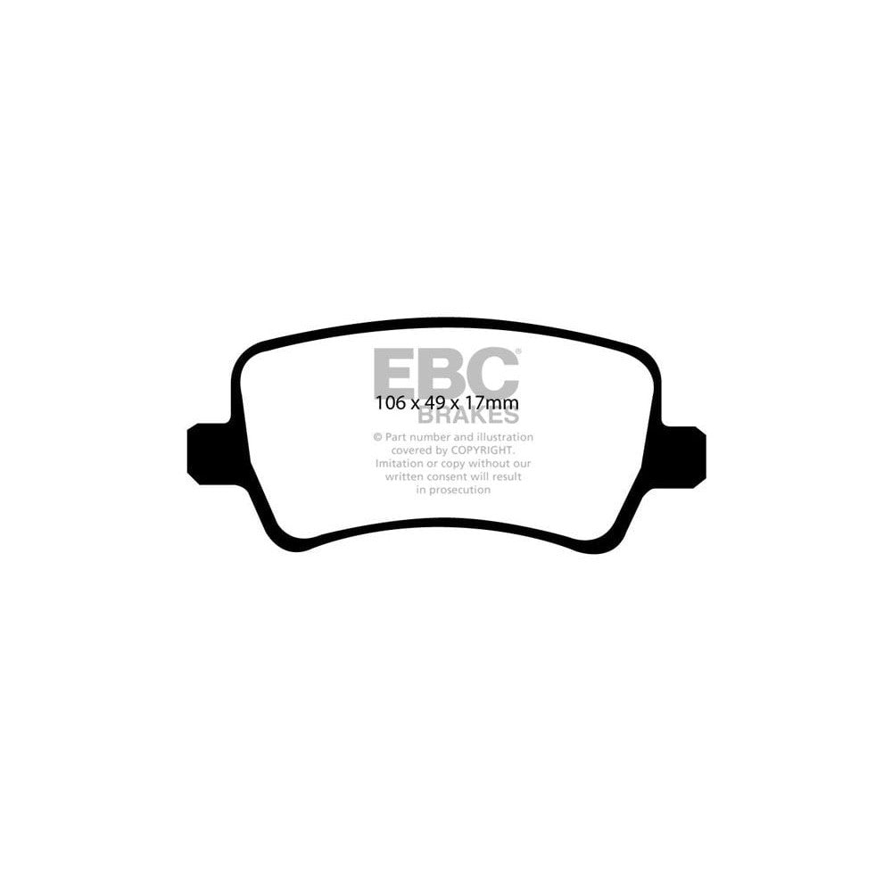EBC Yellowstuff Brake Pads 106mm x 49mm DP41934R - Rear