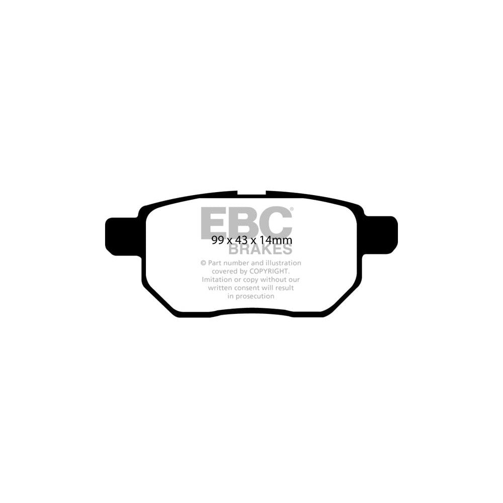 EBC Yellowstuff Brake Pads 99mm x 43mm DP41947R - Rear