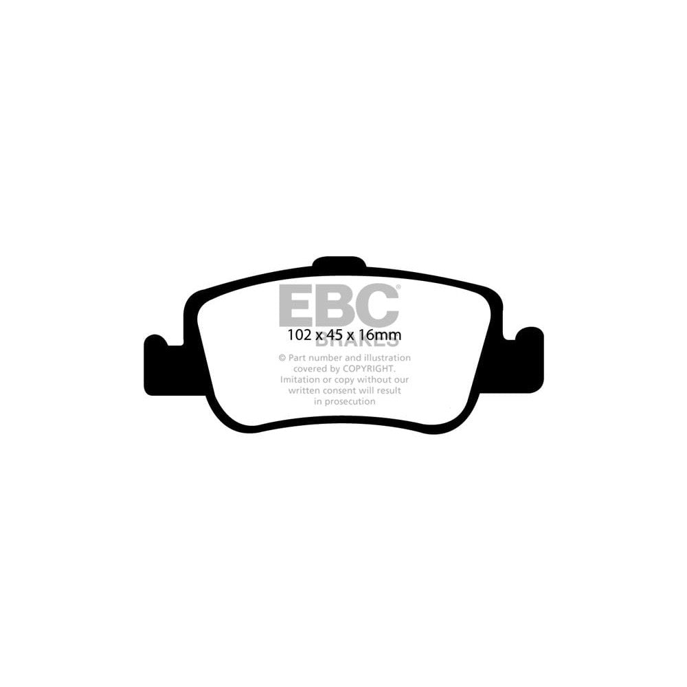 EBC Ultimax Brake Pads 102mm x 45mm DP1949 - Rear