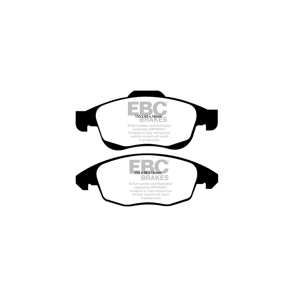 EBC Ultimax Brake Pads 155mm x 58mm DP1959 - Front