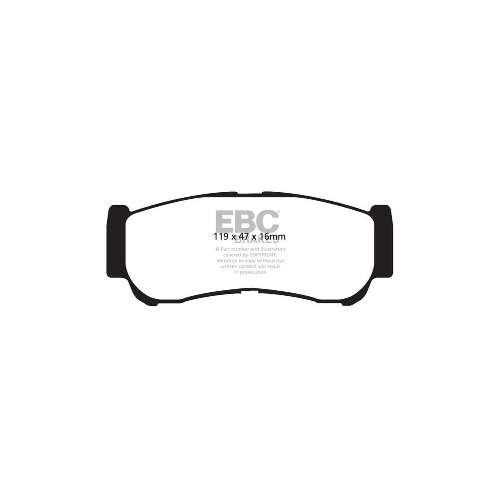 EBC Ultimax Brake Pads 119mm x 47mm DP1982 - Rear