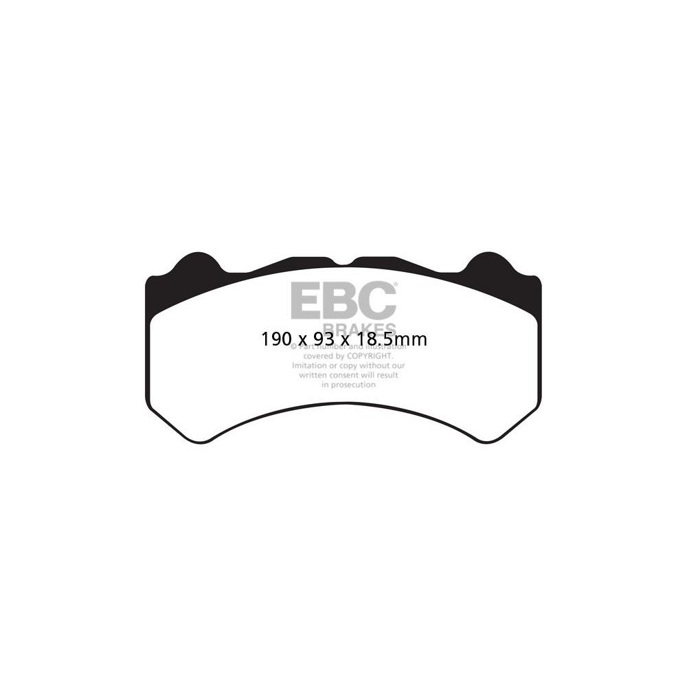 EBC RP-1 Brake Pads 190mm x 93mm DP81983RP1 - Front
