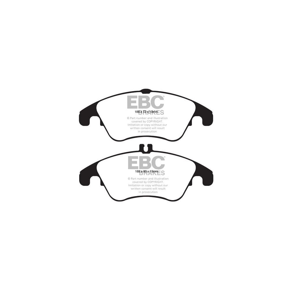 EBC Redstuff Brake Pads 188mm x 80mm DP31991C - Front