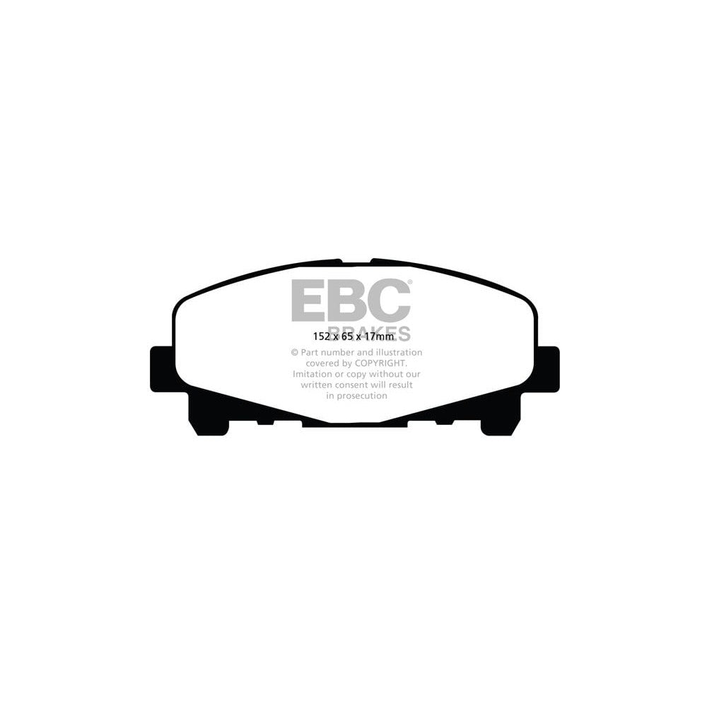 EBC Yellowstuff Brake Pads 155mm x 67mm DP41999R - Front