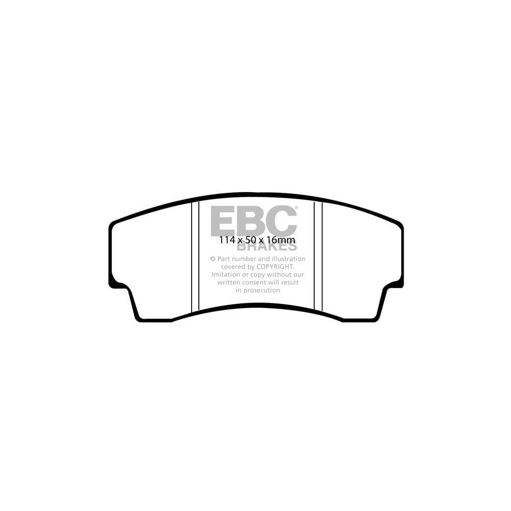 EBC Redstuff Brake Pads 114mm x 50mm DP3008C - Rear