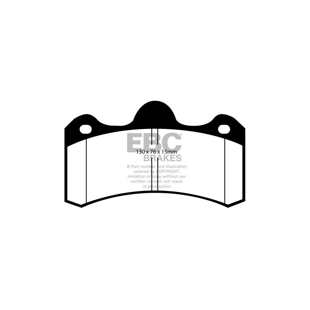 EBC Yellowstuff Brake Pads 130mm x 76mm DP4043R - Rear