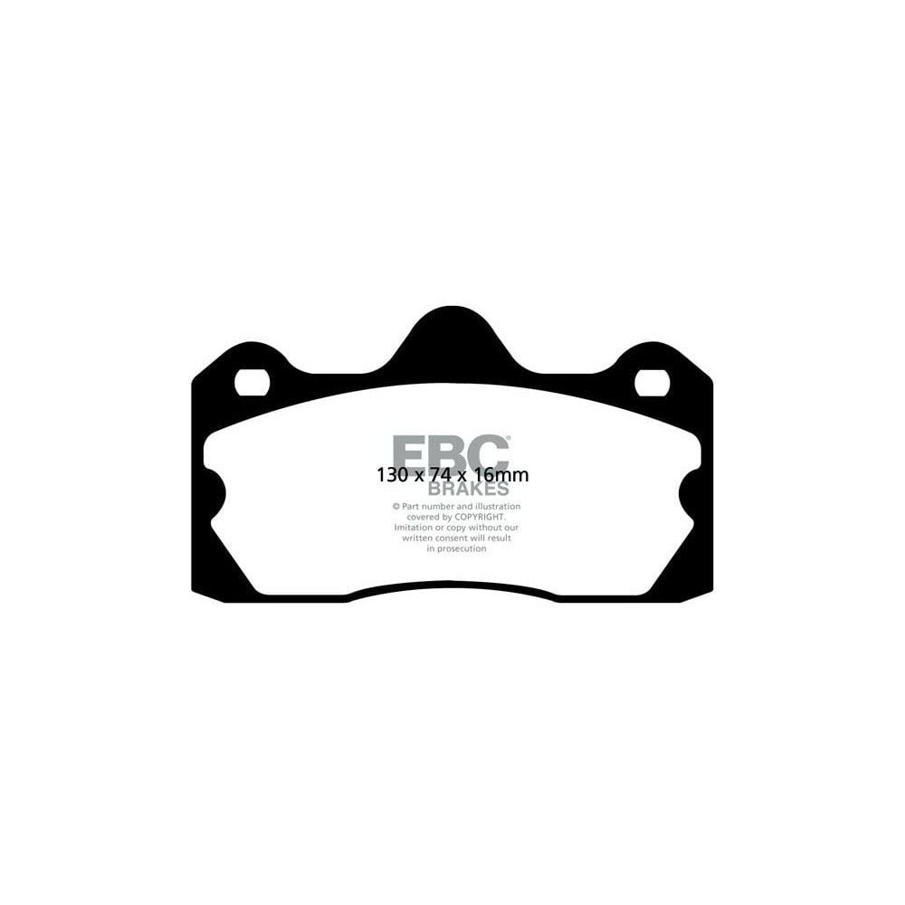 EBC Yellowstuff Brake Pads 130mm x 74mm DP4060R - Rear