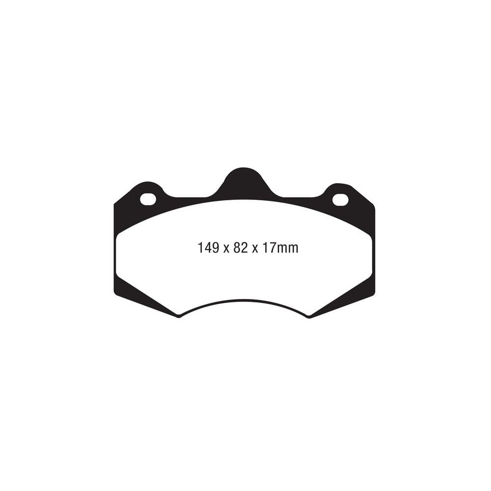 EBC Bluestuff NDX Brake Pads 149mm x 82mm DP5062NDX - Rear