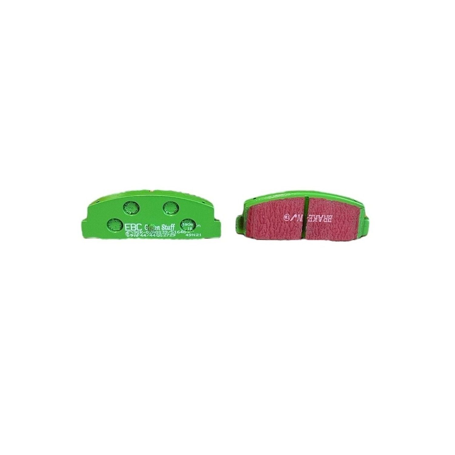 EBC Greenstuff 2000 Brake Pads 107mm x 39mm DP2729 - Rear