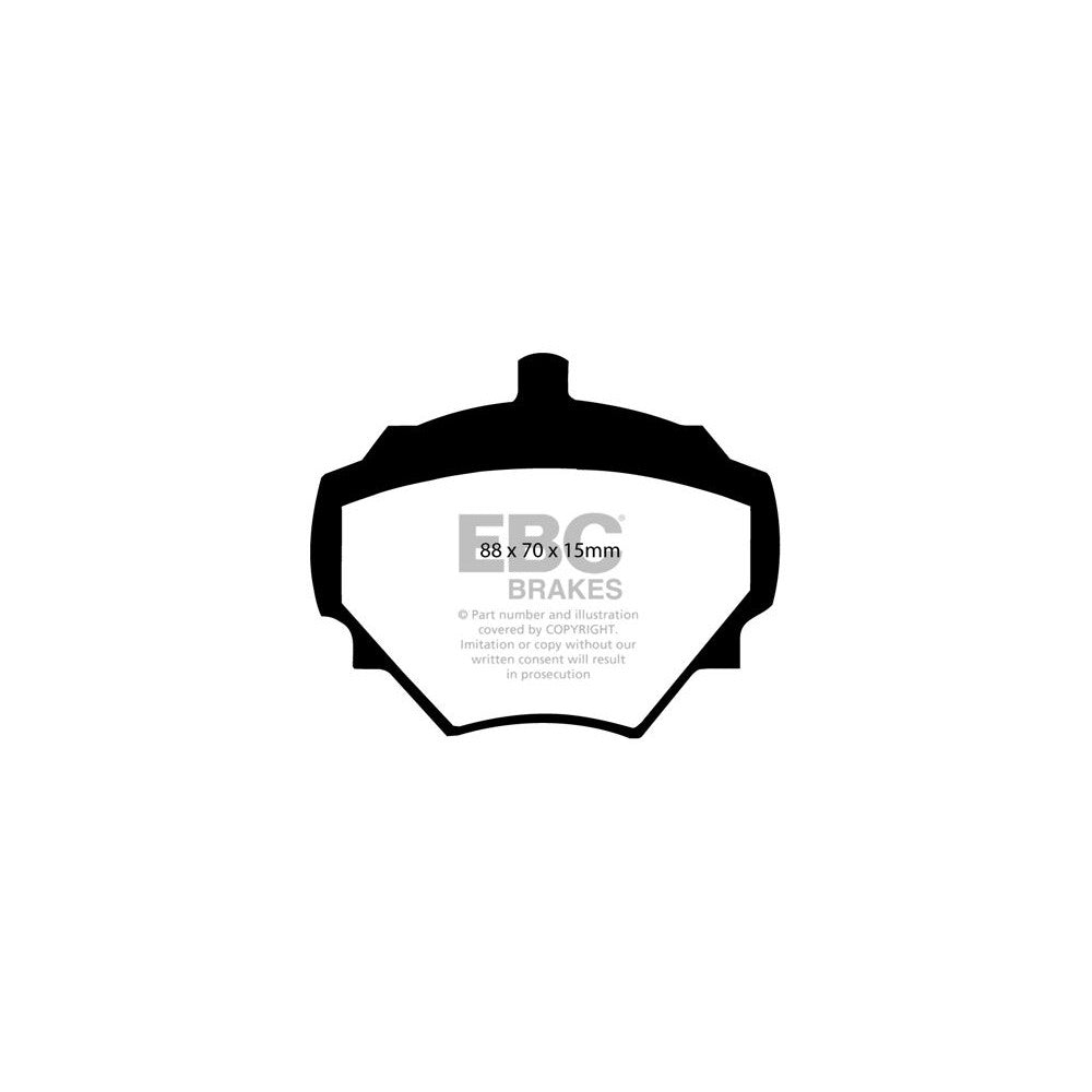 EBC Greenstuff 6000 Brake Pads 88mm x 70mm DP6294 - Rear