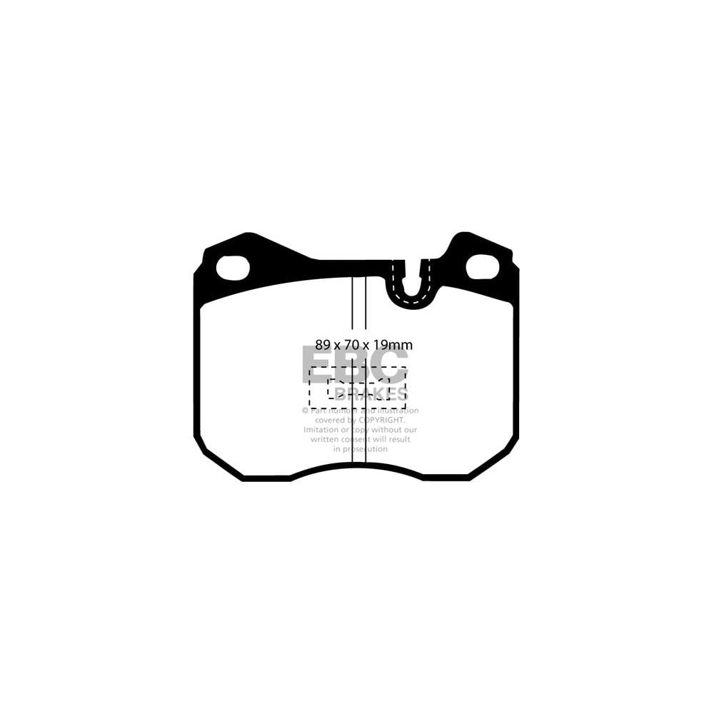 EBC Ultimax Brake Pads 89mm x 70mm DP345 - Front