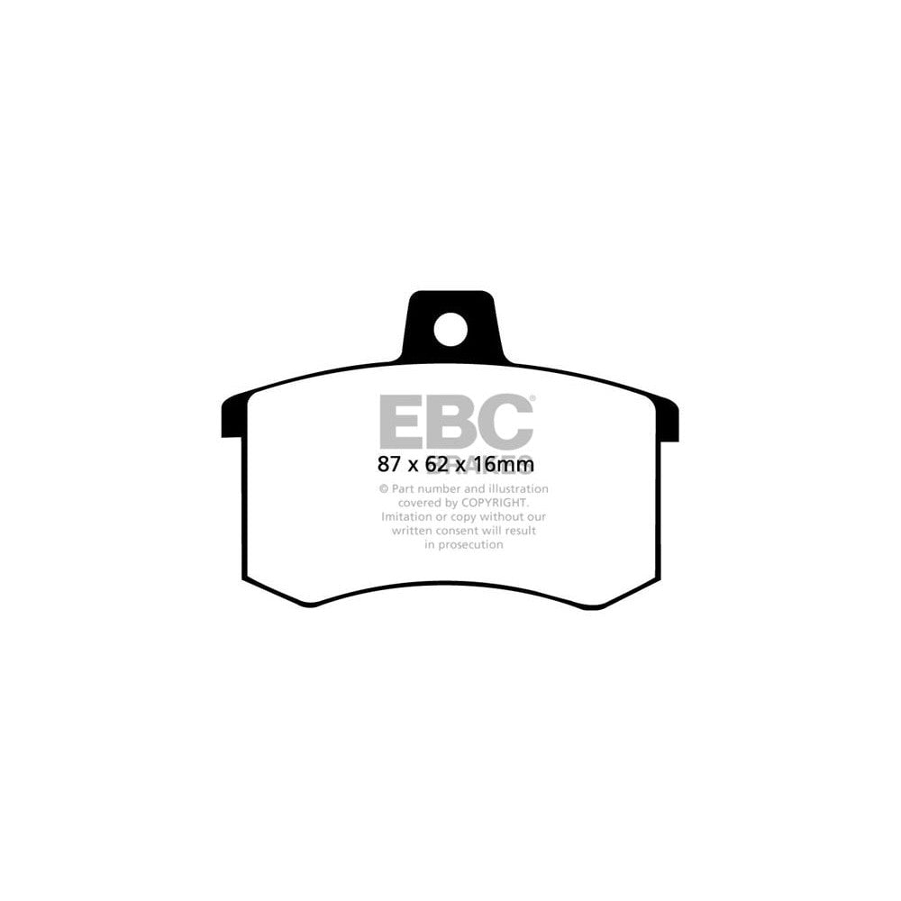 EBC Yellowstuff Brake Pads 87mm x 67mm DP4370R - Rear