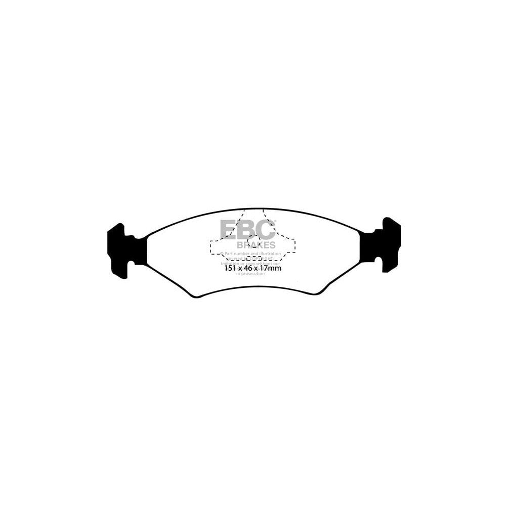 EBC Yellowstuff Brake Pads 151mm x 46mm DP4415R - Front