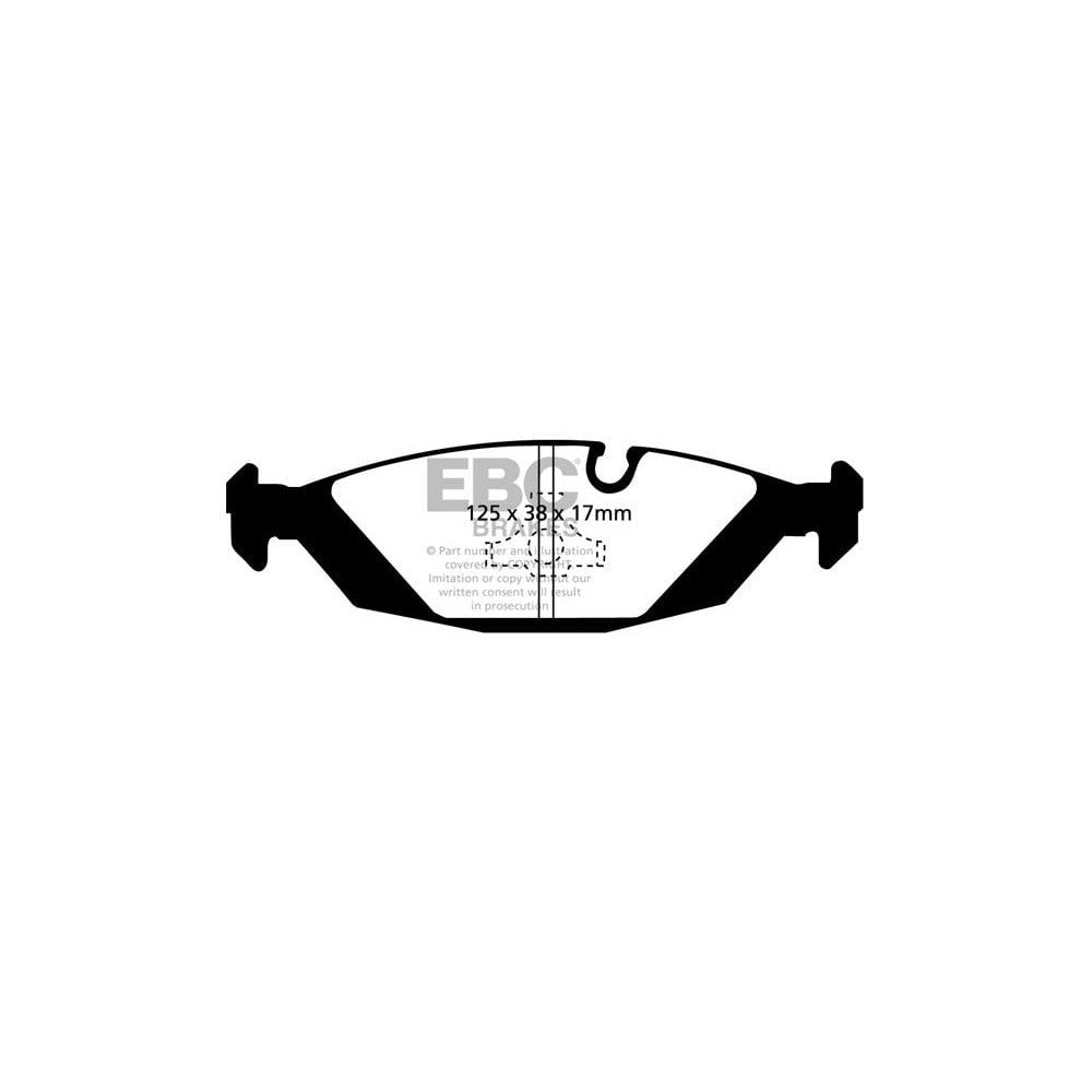 EBC Yellowstuff Brake Pads 125mm x 38mm DP4447R - Rear